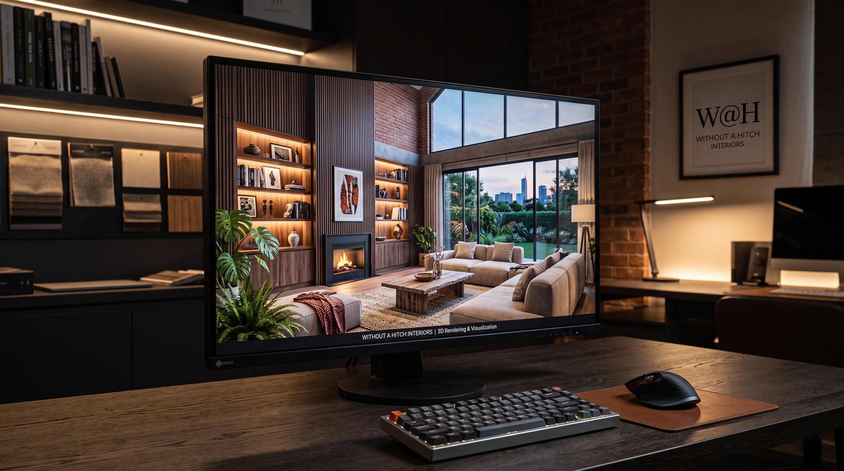 Interior design planning on a computer